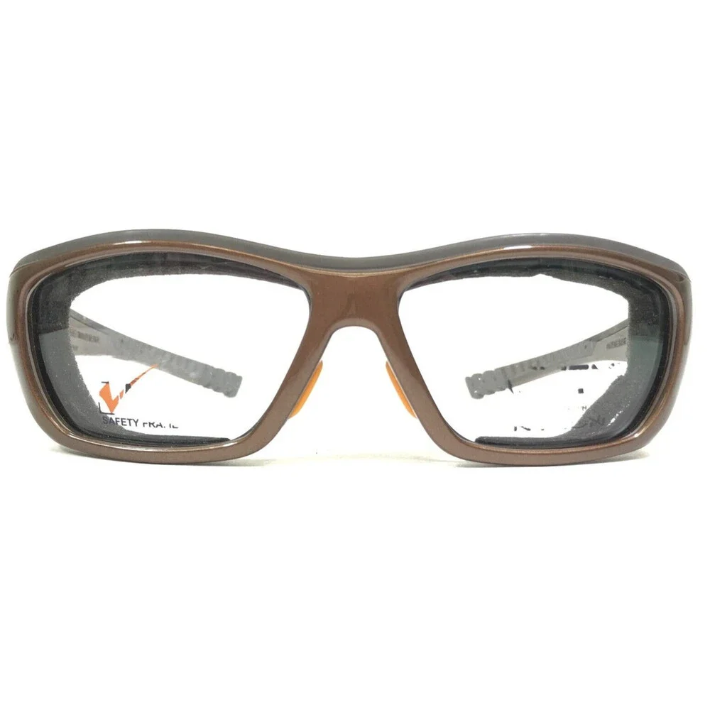 Uvex Safety Goggles Eyeglasses Frames Titmus 166 Shiny Brown Z87-2 60-13-127
